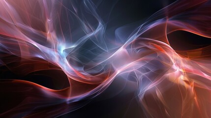 Obraz premium Complex abstract shapes interweaving to form harmonious composition