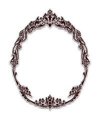 Vector design decoration pattern style. frame border design.