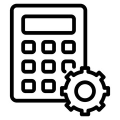 Calculator icon. Accounting calculator icon. calculator vector