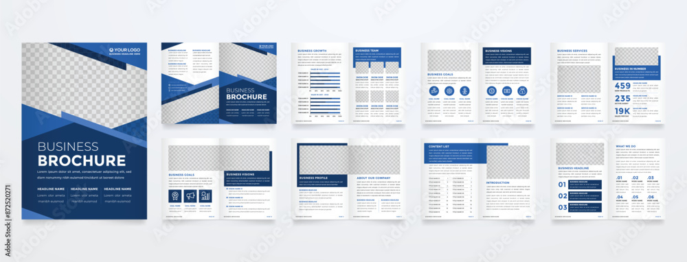 Poster minimalist brochure template with modern concept and minimalist layout use for business profile and 