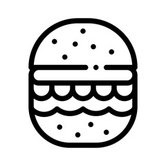 burger line icon