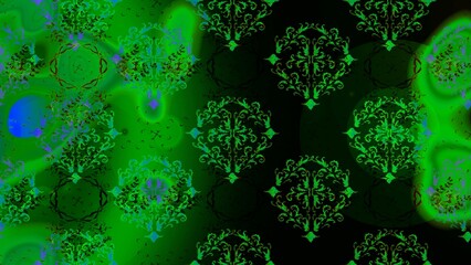 Abstract elegance seamless pattern with floral background