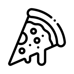 pizza line icon