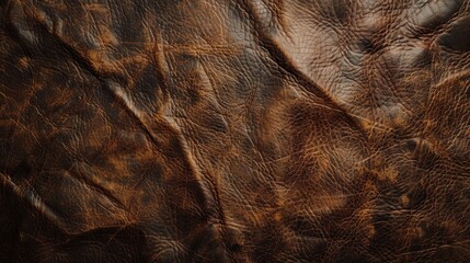 Naklejka premium Distressed leather background with natural wrinkles and marks