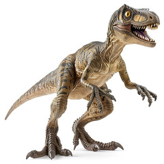 Obraz premium Editorialized Title: Velociraptor Nut on White Background.dinosaur