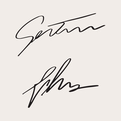 Hand drawn Signature
