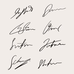 Hand drawn Signature