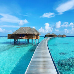 Tropical paradise in the Indian Ocean