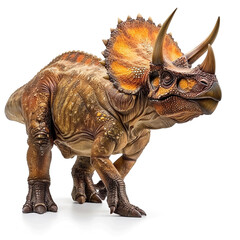 Fototapeta premium Serene Udanoceratops isolated on white background