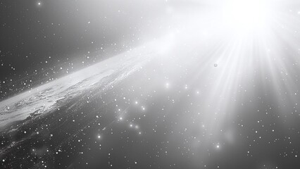 rays of light on black backgroud