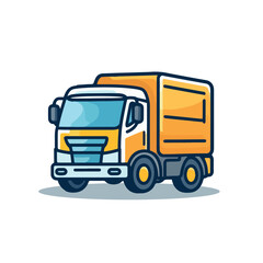"Truck Cargo Icon EPS 10 | Transportation Symbol Illustrator: Sleek vector graphic for logistics, perfect for web and app interfaces."

