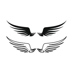 eagle wing tattoo logo design concept idea