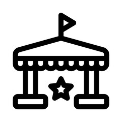 circus line icon