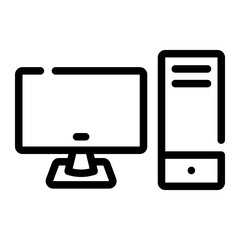 computer Line Icon