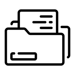 folder Line Icon