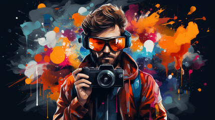 Person operating video camera