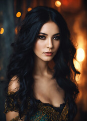confident woman artistic portrait
