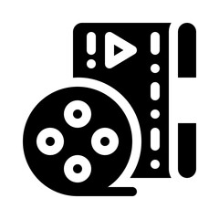 movie glyph icon