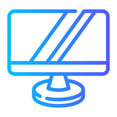 monitor Line Gradient Icon