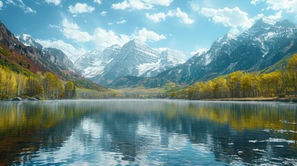 a beautiful shot of a National State Park in Colorodo, mountain range