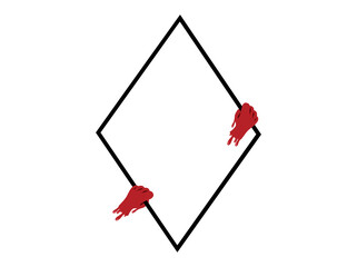 Halloween Frame Background with Bloody Hand