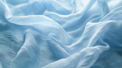 Obraz premium Soft pastel blue fabric texture with a light weave