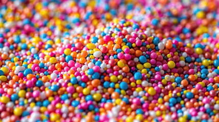 Colorful Sprinkles Close-Up