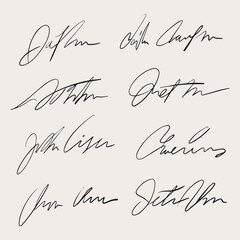 Hand drawn Signature