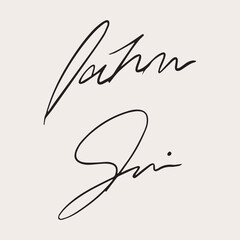 Hand drawn Signature