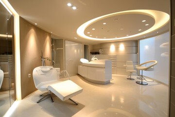 Modern and Luxurious Interior Design of a Beauty Salon