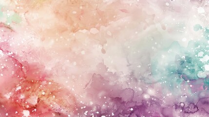 Fototapeta premium Abstract Watercolor Background with Pastel Tones and White Specks