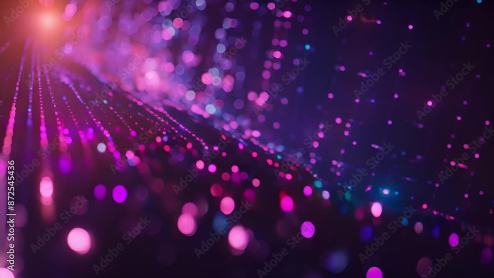 Aufkleber Abstract background image with blurred pink and blue lights creating a sparkling effect.