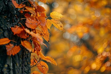 Banner autumn background