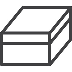 Phone box outline icon on transparency background