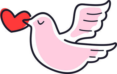 Valentines Day Element Line Art