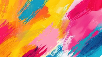 Fototapeta premium Abstract Colorful Brushstrokes