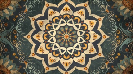 Ornamental Mandala with Vibrant Colors