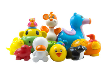 Obraz premium Colorful Toy Animals Group