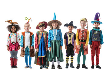 Fototapeta premium Children in Costumes for a Party or Play