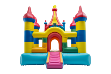 Colorful Inflatable Bounce House Castle for Kids