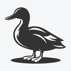 Captivating Duck Silhouette Art, A Stunning Collection of Serene Avian Shadows