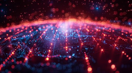 An intricate web of digital connections spanning across continents, with data streams flowing between cities and countries, illustrating the seamless communication enabled by global networks