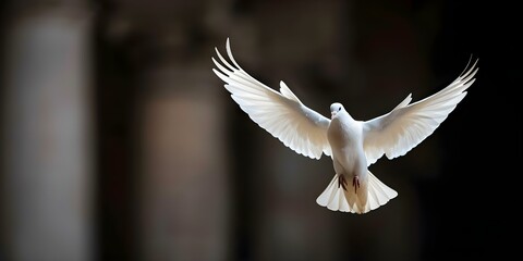 Symbols of the Holy Spirit in Religion Ibis and Dove. Concept Christianity, Bird Symbolism, Religious Icons, Holy Spirit Representations, Ibis, Dove