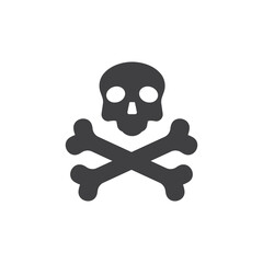 Crossbones illustration logo icon