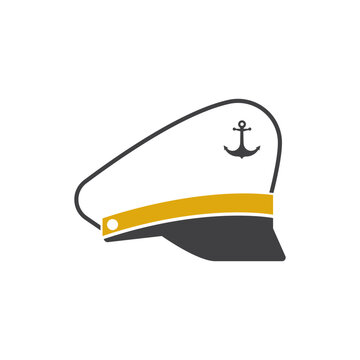 recommend clip art: Captain hat skipper icon