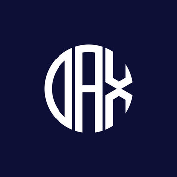 dax and oax circle logo design