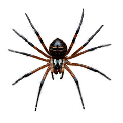 Spider isolated on transparent PNG background
