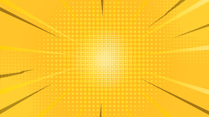 Fototapeta premium Abstrack yellow comic background 