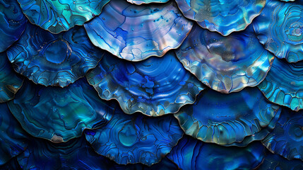 Shimmering Abalone Shell Background in 16:9 Aspect Ratio for Designers and Creators