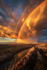 Glimmering Spectrum of Hope across a Stormy Sky - Significance of Rainbow